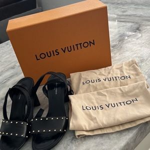 Louis Vuitton heels. Worn once and in prestine condition. Size 37. Beauties!!